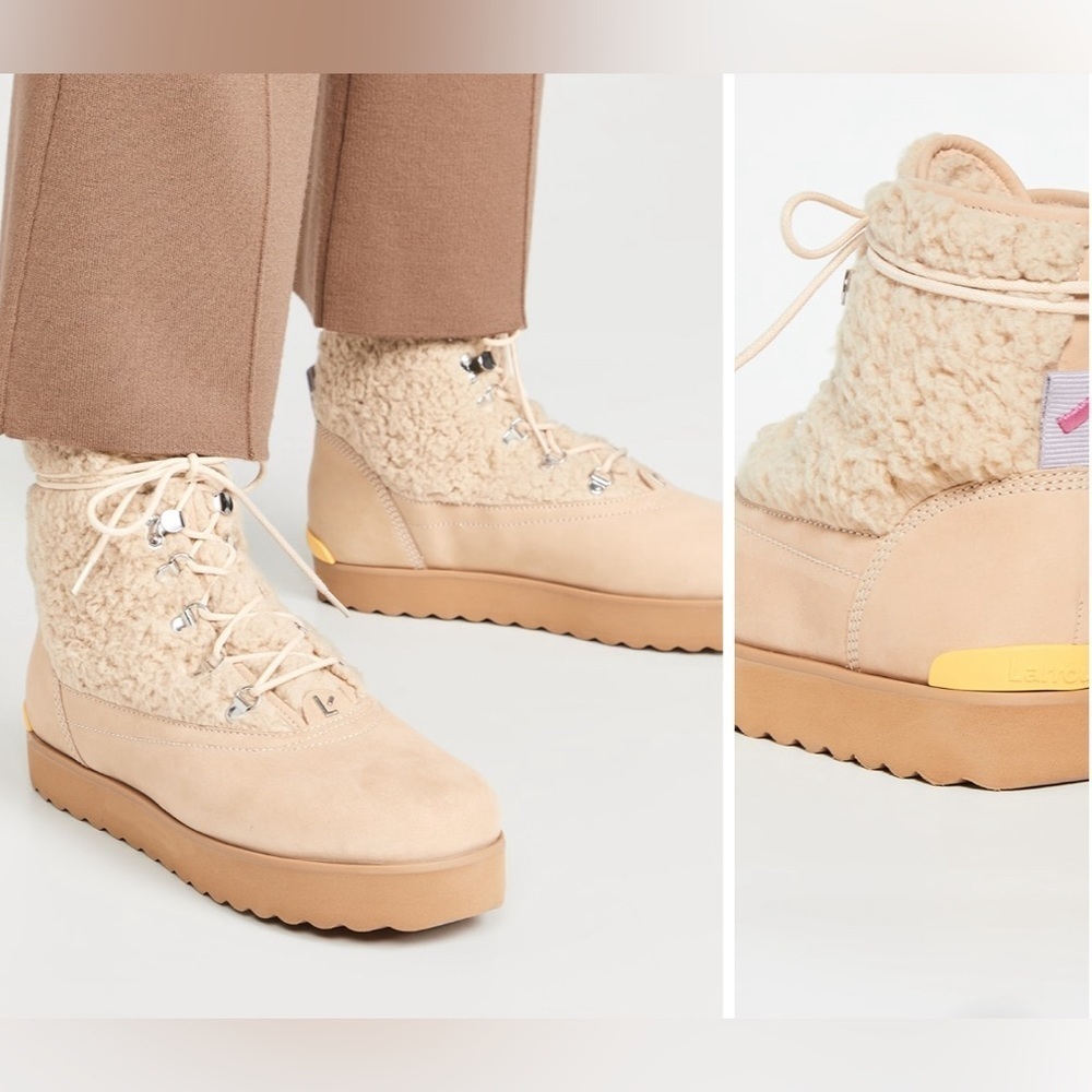 NEW Larroude | Vail Boots in‎ Sand & Cream Sz 8.5